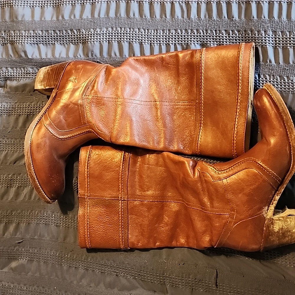 Knee high, chestnut brown Frye boots